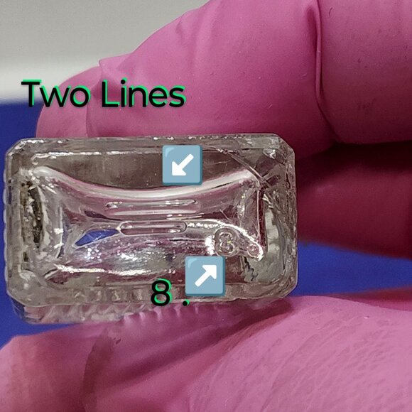 Cutex Ribbed Clear Glass Bottle Cosmetic Antique Collectible Aesthetic 1910s VTG - Picture 7 of 10